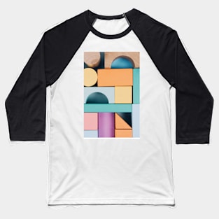 New Colourful Geometric Triangles (2022) Baseball T-Shirt